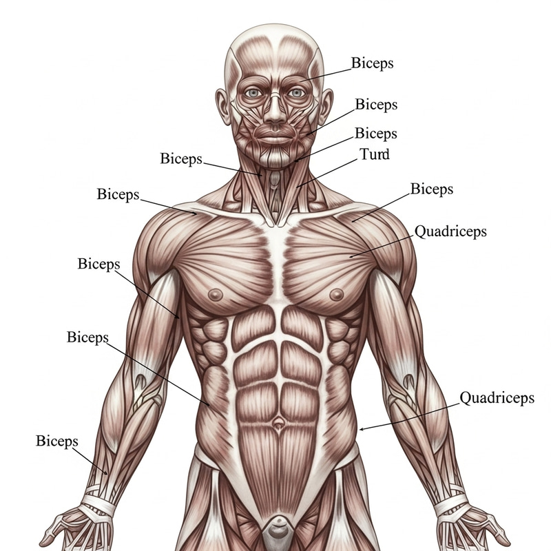 Detailed Male Anatomical Figure Illustration Detailed Male Anatomical Figure Illustration