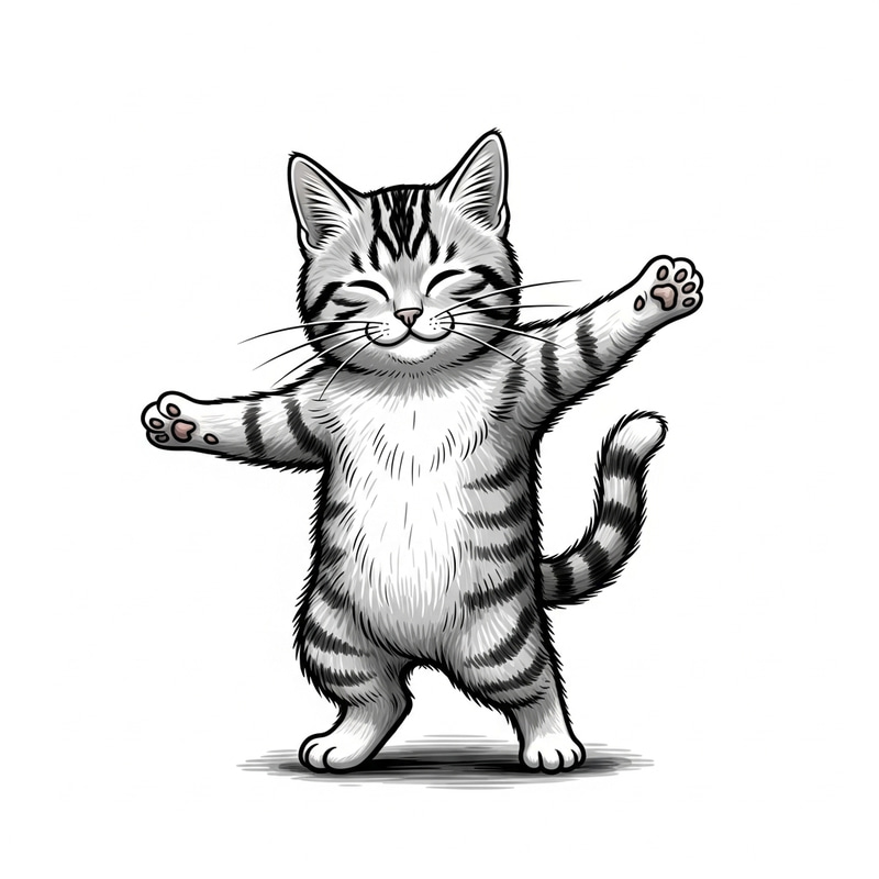 Dancing Cat: Captivating Moves Dancing Cat: Captivating Moves