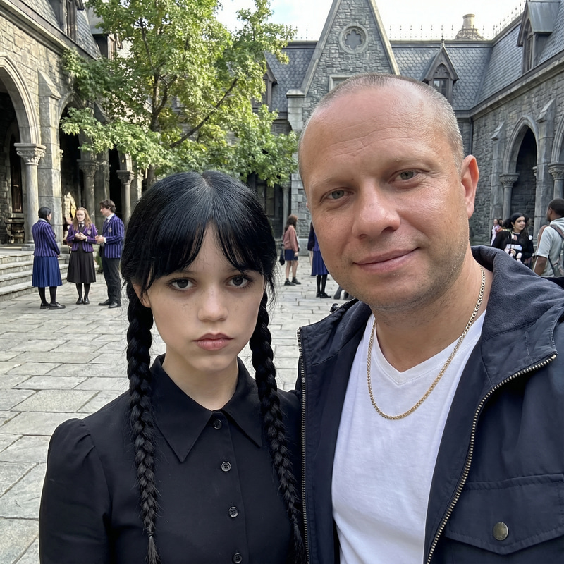 Stunning Portrait Selfie with Wednesday Addams