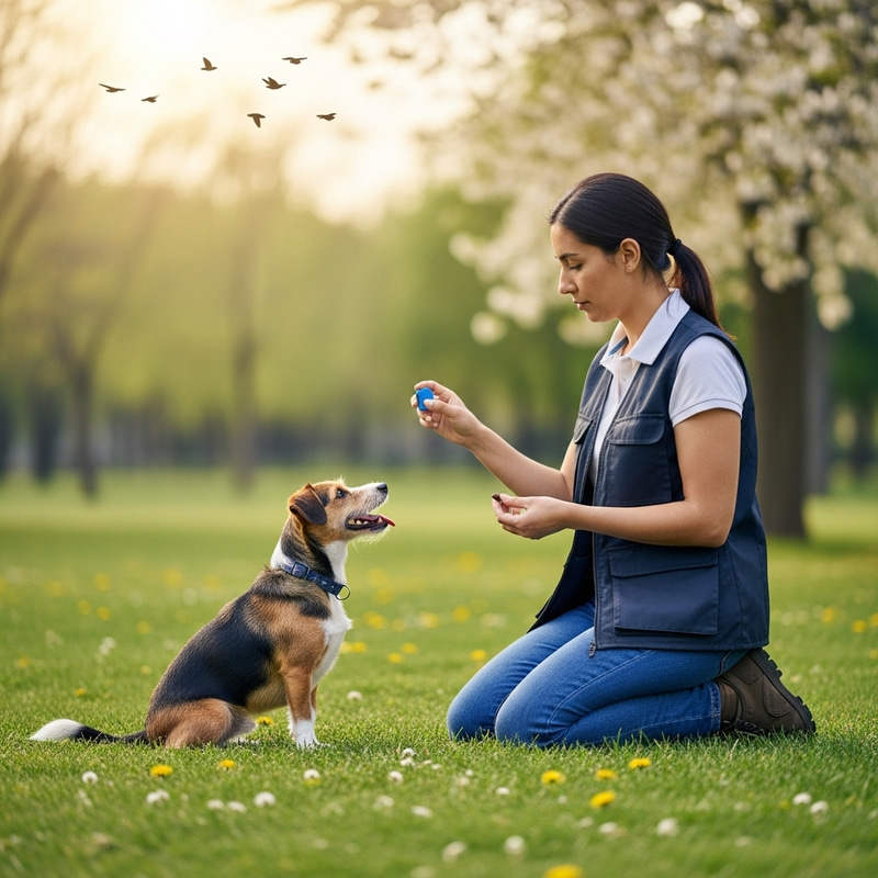 Tranquil Dog Training Methods in a Peaceful Setting