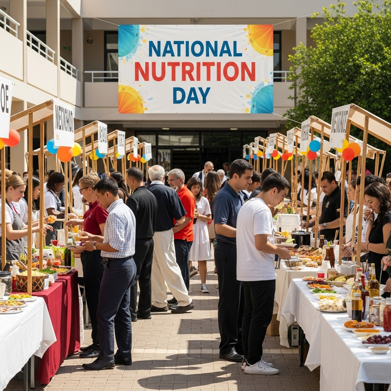 Nutritious Food Bazaar for National Nutrition Day at School Nutritious Food Bazaar for National Nutrition Day at School