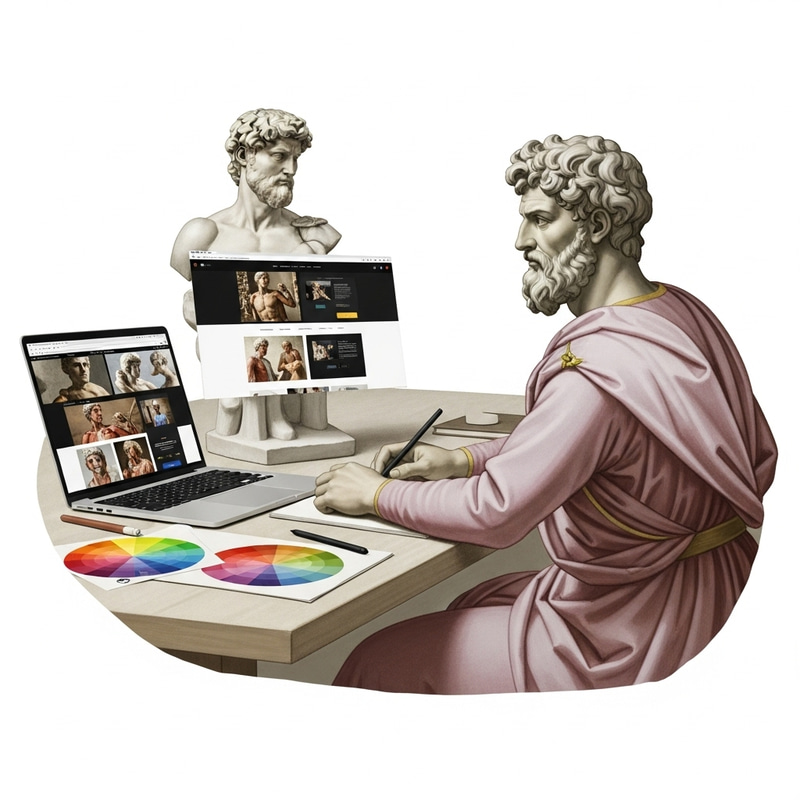 Michelangelo: Master Artist Crafting Timeless Websites