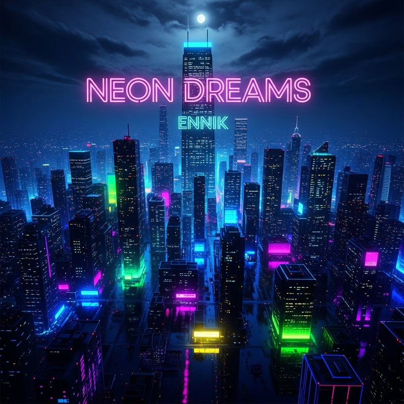 Neon Dreams Album Cover by Ennik Neon Dreams Album Cover by Ennik
