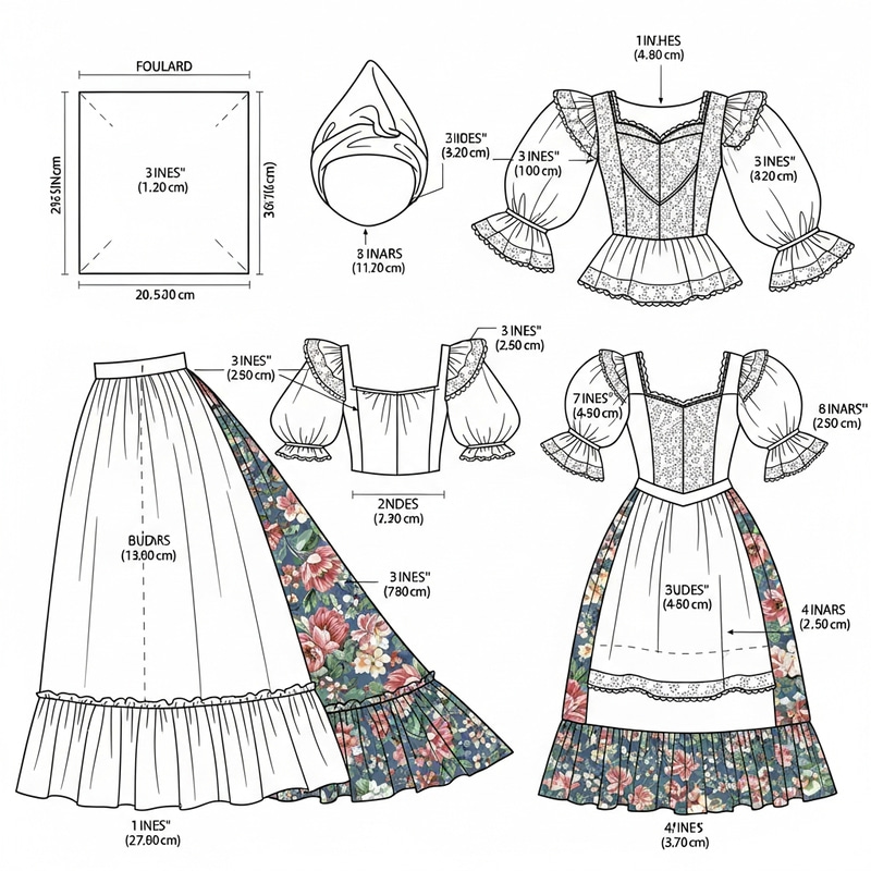 Download Martinique Folk Costume Pattern Download Martinique Folk Costume Pattern