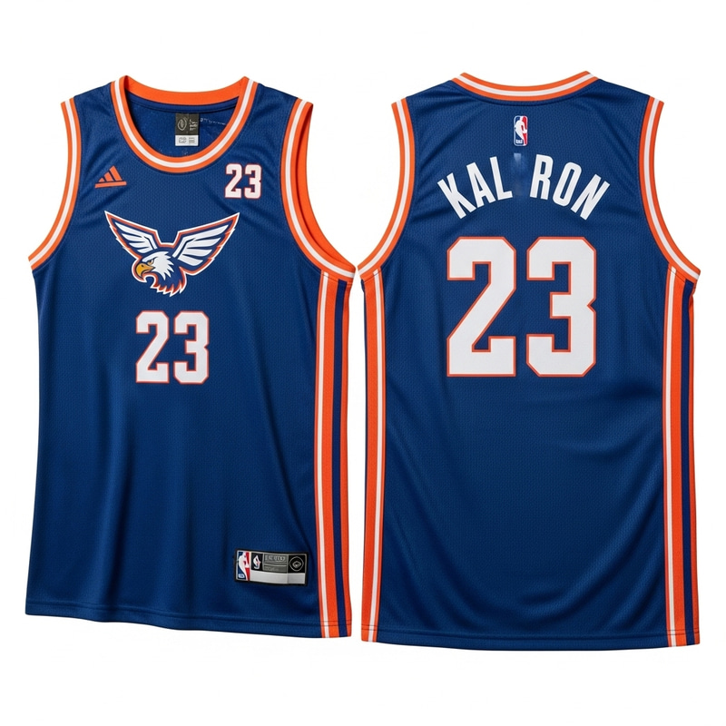 Classic Basketball Jersey Design - Deep Blue '23' Sleeveless Classic Basketball Jersey Design - Deep Blue '23' Sleeveless
