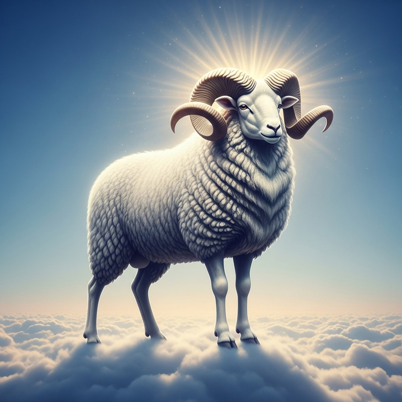 Divine Ram: Symbol of Grace & Power Divine Ram: Symbol of Grace & Power