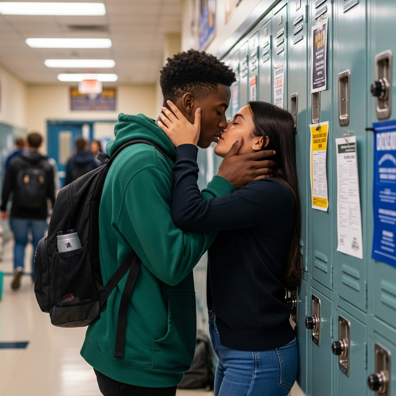 Teenage Love Story at High School - Heartwarming Image Revealed Teenage Love Story at High School - Heartwarming Image Revealed