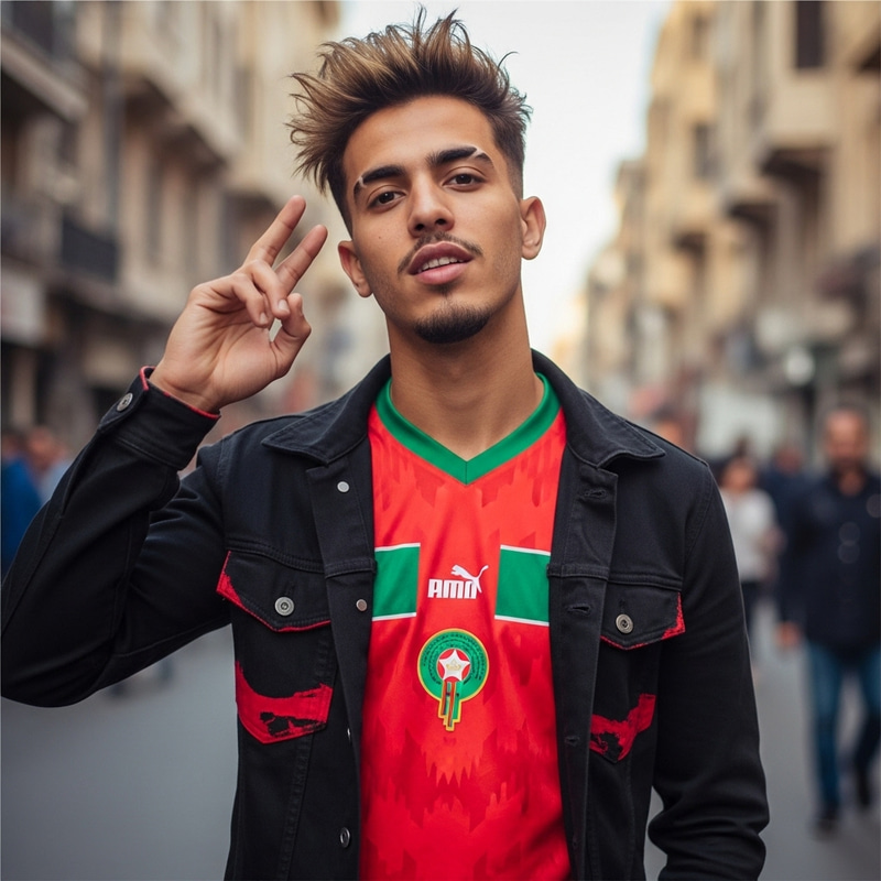 Maiky from Tokyo Revengers in Morocco National Team Jersey Maiky from Tokyo Revengers in Morocco National Team Jersey
