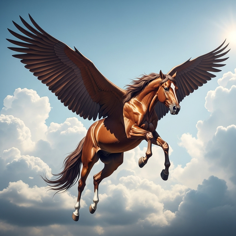 Majestic Flying Horse | Magical Beauty in Flight Majestic Flying Horse | Magical Beauty in Flight