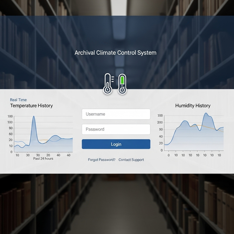 Archive Storage Room Temperature & Humidity Control System User Login Archive Storage Room Temperature & Humidity Control System User Login
