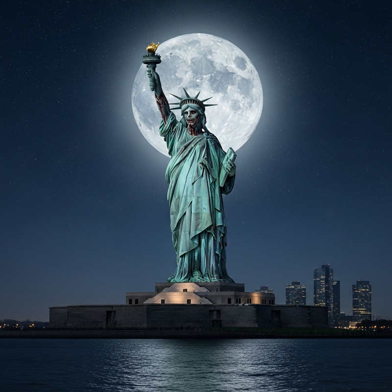 Lady Liberty Zombie - Full Body Disfigurement Lady Liberty Zombie - Full Body Disfigurement