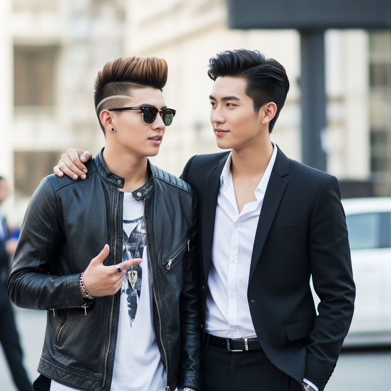 Justin Bieber & Cha Eun Woo: Stylish Urban Hangout