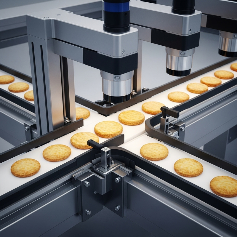 High-Tech Food Conveyor System: Capturing Precision & Efficiency