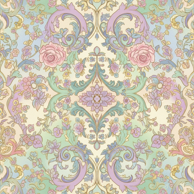 Fondo de Pantalla in Elegant Baroque Style | Pastel Colors Fondo de Pantalla in Elegant Baroque Style | Pastel Colors