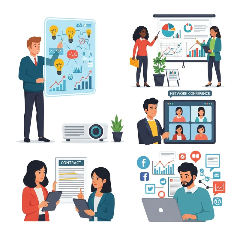 Innovative Company Development Scene | Diverse Vector Illustration Innovative Company Development Scene | Diverse Vector Illustration