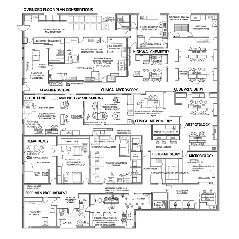 Advanced Medical Laboratory Floor Plan | Tertiary Laboratory Design Advanced Medical Laboratory Floor Plan | Tertiary Laboratory Design