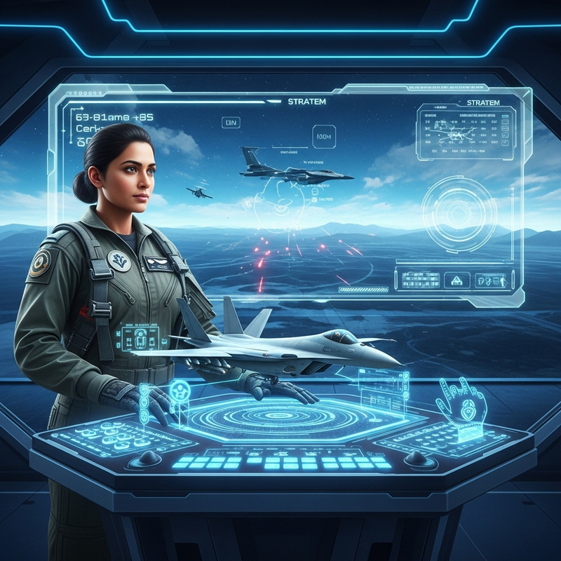Futuristic Air Force Video Game - Virtual Pilot Training Futuristic Air Force Video Game - Virtual Pilot Training