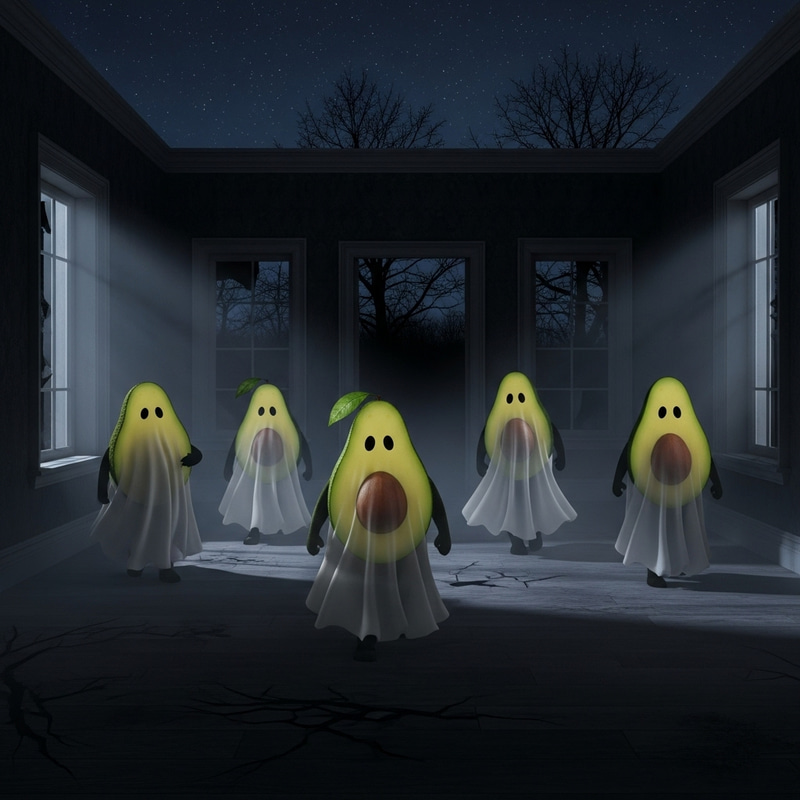 Avocado Ghosts Haunting Old House at Night | Dark Spirits Avocado Ghosts Haunting Old House at Night | Dark Spirits