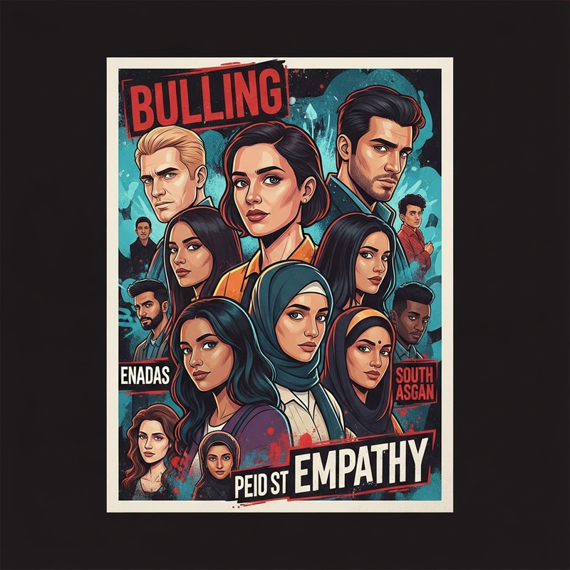 Empathy & Bullying: Street Art Poster Promoting Social Awareness Empathy & Bullying: Street Art Poster Promoting Social Awareness
