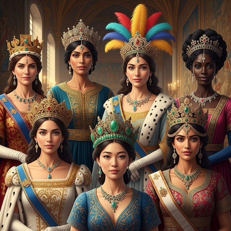Las Reinas - Global Queens in Diverse Cultural Representation Las Reinas - Global Queens in Diverse Cultural Representation
