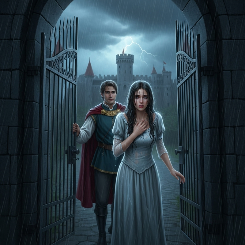Prince Opens Castle Gates to Drenched Yet Beautiful Princess Prince Opens Castle Gates to Drenched Yet Beautiful Princess