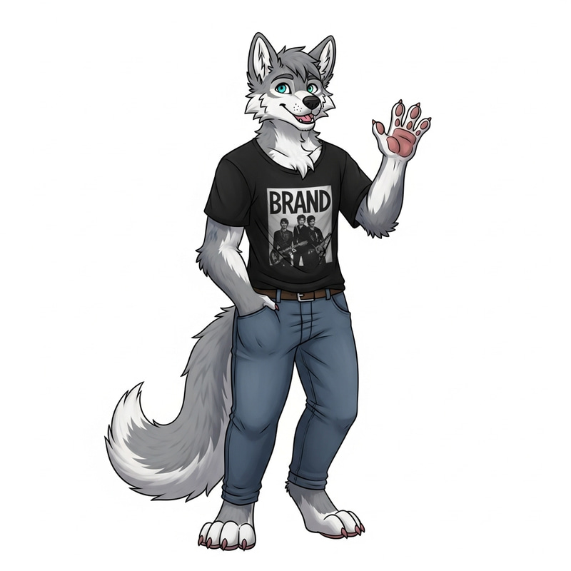Casual Wolf Fursona - Furry Community Character Casual Wolf Fursona - Furry Community Character