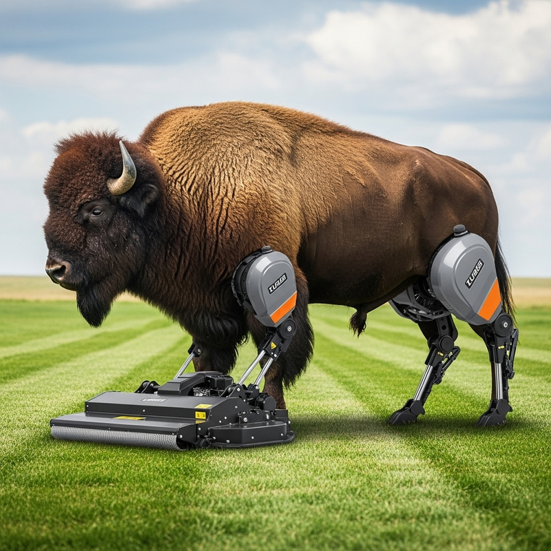 Bison Mower: A Majestic Organic Mechanical Hybrid Bison Mower: A Majestic Organic Mechanical Hybrid