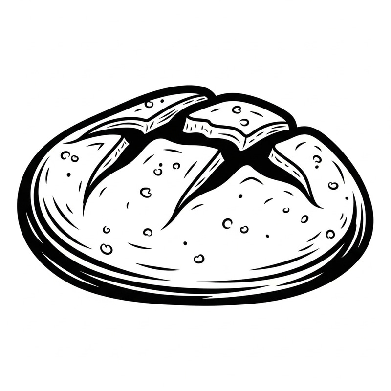 Handcrafted Artisan Bread Icon - Vintage Style Handcrafted Artisan Bread Icon - Vintage Style