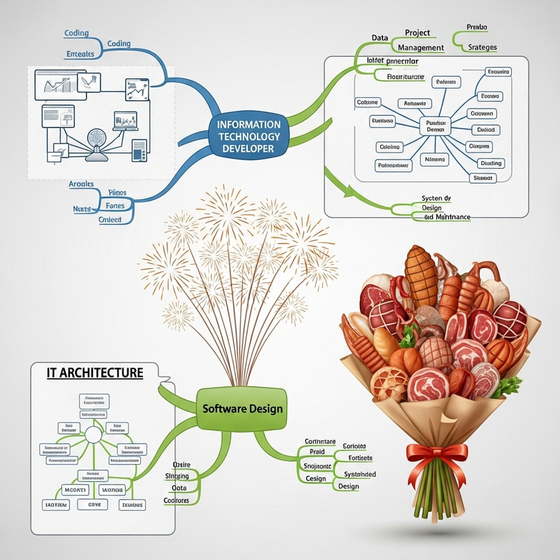 IT Architect Mindmap: Firework Meat Bouquet Ideas