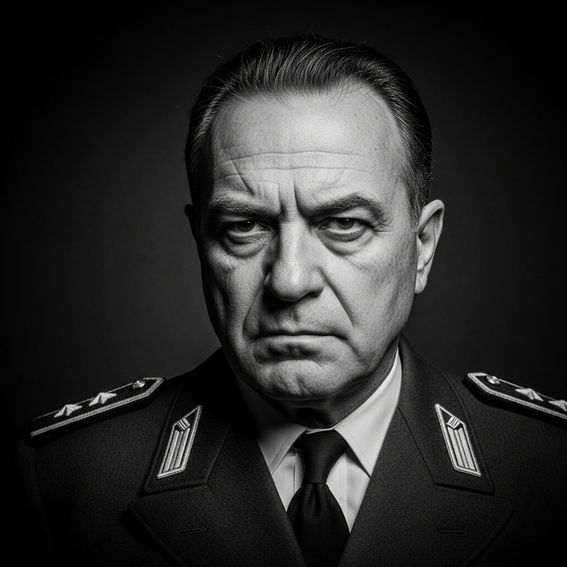 Fascist Italy Leader Portrait 1940s | Vintage War-Time Photography Fascist Italy Leader Portrait 1940s | Vintage War-Time Photography
