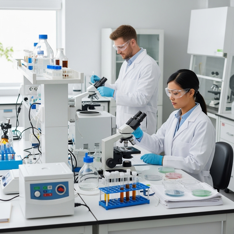 Modern Microbiology Laboratory with Dedicated Scientists Modern Microbiology Laboratory with Dedicated Scientists