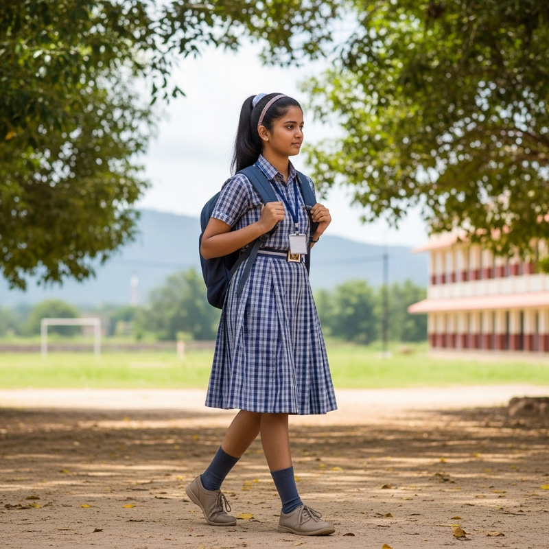 School Girl in Tiny Skirt - South Asian Style School Girl in Tiny Skirt - South Asian Style