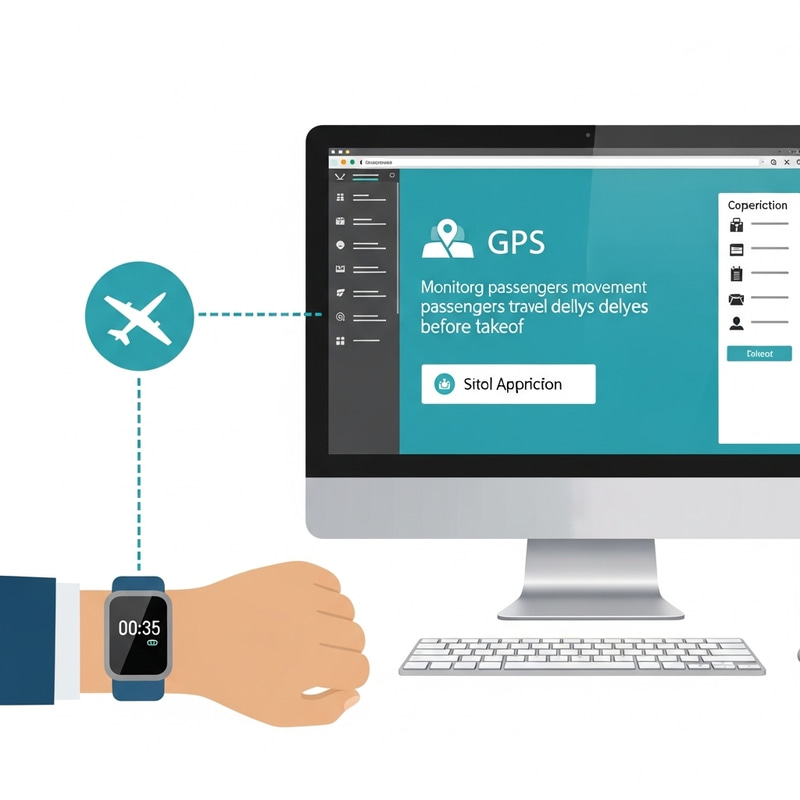 Real-time Flight Punctuality Monitoring with Smart Band & GPS Network Real-time Flight Punctuality Monitoring with Smart Band & GPS Network