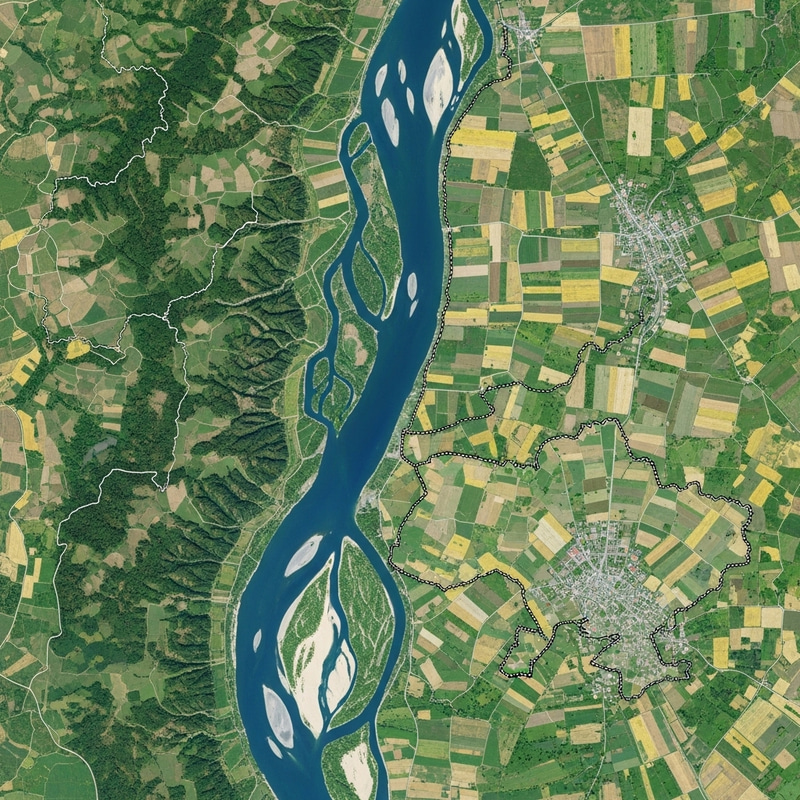 Dniester River Aerial View: Ukraine and Moldova Border Dniester River Aerial View: Ukraine and Moldova Border