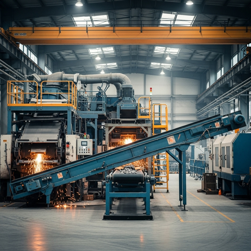 Industrial Factory Conveyor Belt Scene Industrial Factory Conveyor Belt Scene