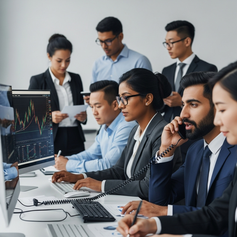 Multicultural Forex Traders Analyzing Markets | Global Experts Multicultural Forex Traders Analyzing Markets | Global Experts