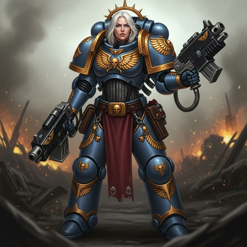 Jesse Jane, Futuristic Female Warrior in Warhammer 40000 Universe Jesse Jane, Futuristic Female Warrior in Warhammer 40000 Universe