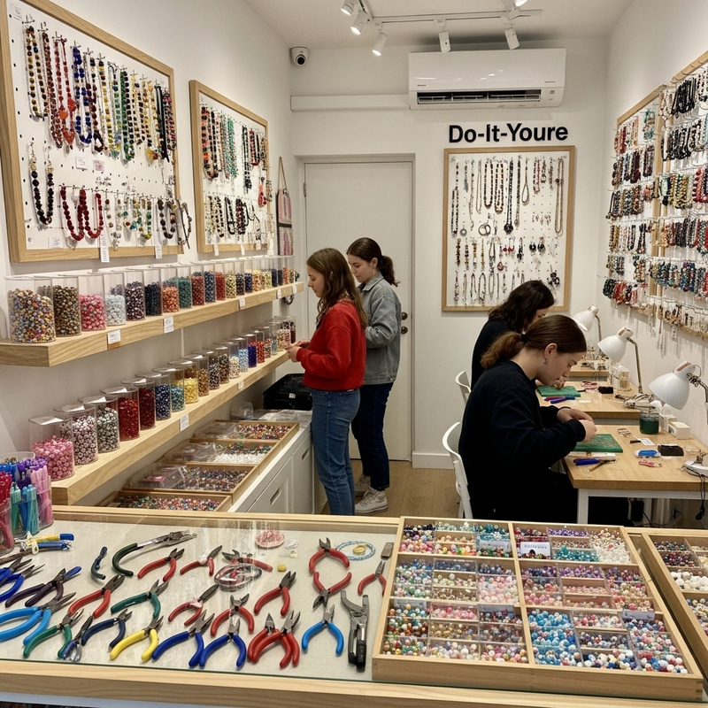 Colorful DIY Bead Jewelry Store: Creative Designs & Playful Style