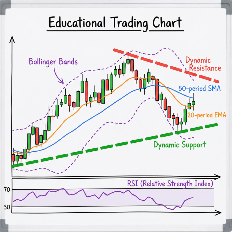 Trading Chart Guide: SMA, EMA, RSI & Bollinger Bands