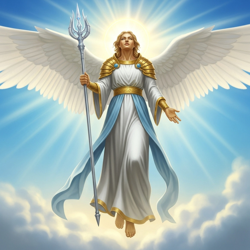 Celestial Angel with Glowing Presence Celestial Angel with Glowing Presence