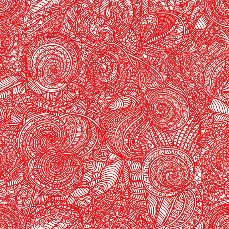 Mesmerizing Swirly Red Pattern - Intricate Design in Red Mesmerizing Swirly Red Pattern - Intricate Design in Red