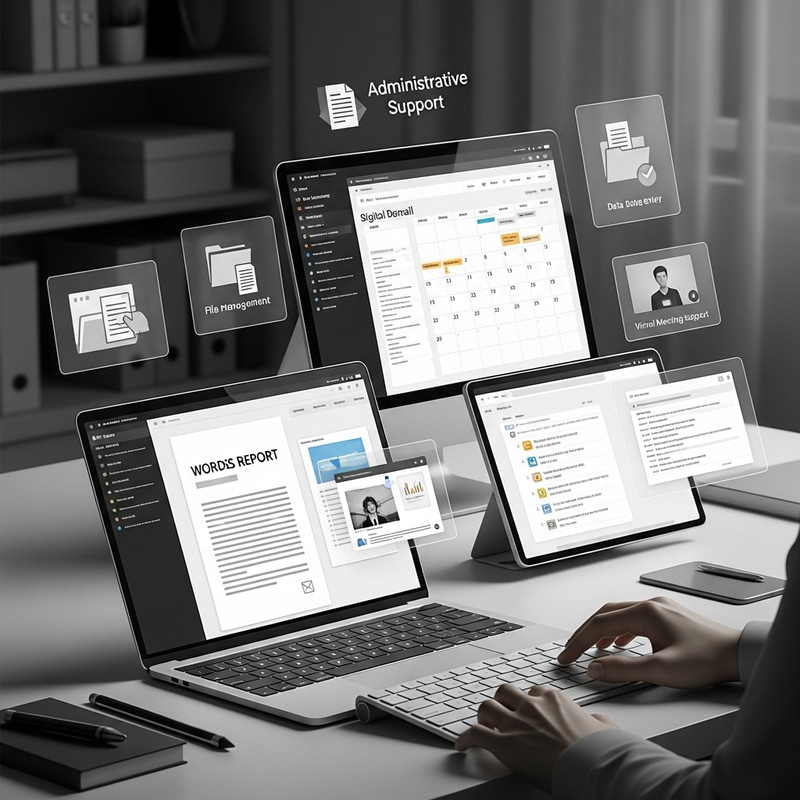 Modern Admin Support Services | Virtual Gray Image Modern Admin Support Services | Virtual Gray Image