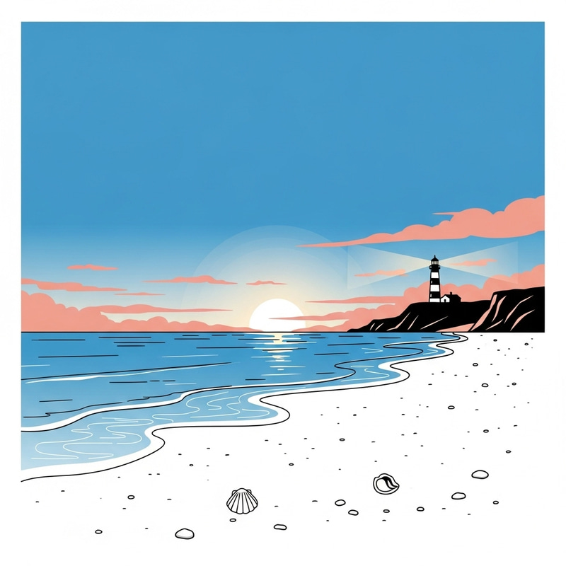 Seaside Serenity in Minimalistic Design Seaside Serenity in Minimalistic Design