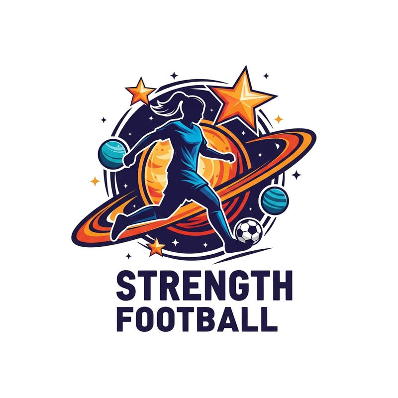 Empowering Women's Football Logo Design | Space Theme