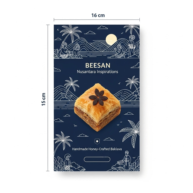 Opulent Nusantara Baklava Packaging & UI/UX Delight