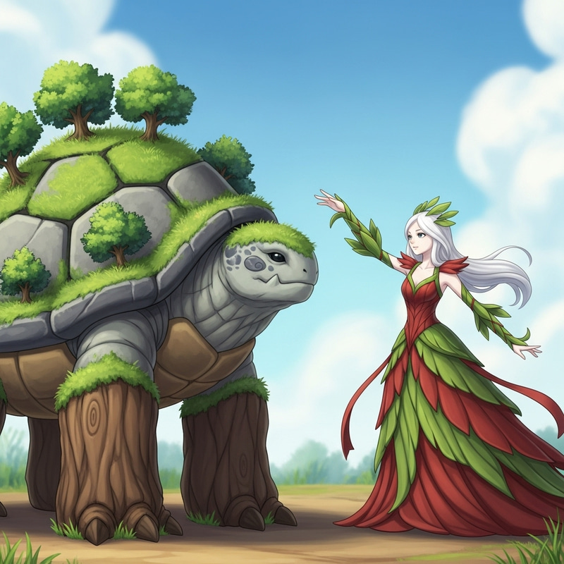 Torterra vs Gardevoir: A Fantastical Duel Torterra vs Gardevoir: A Fantastical Duel