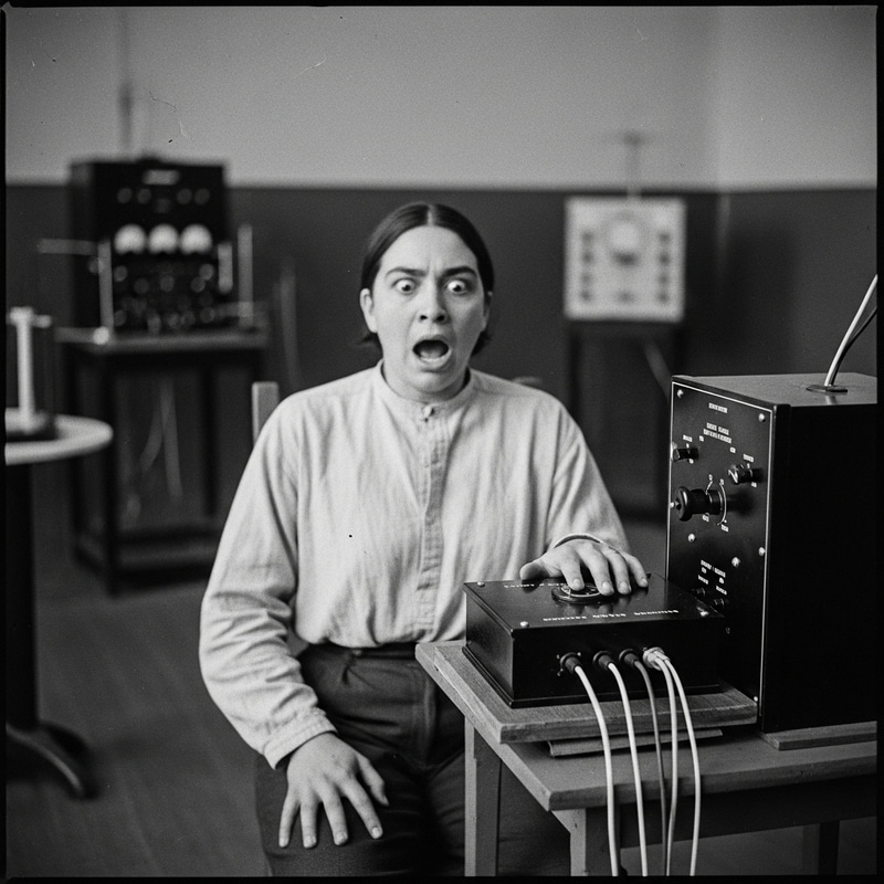 Shocking Black and White Psychology Experiment | Vintage Style