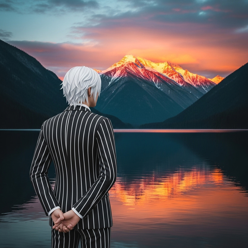 Beetlejuice Reflecting at Enchanting Mountain Lake Beetlejuice Reflecting at Enchanting Mountain Lake