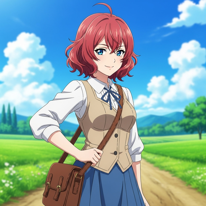 Anya Forger - Colorful Illustration of Young Female Character Anya Forger - Colorful Illustration of Young Female Character