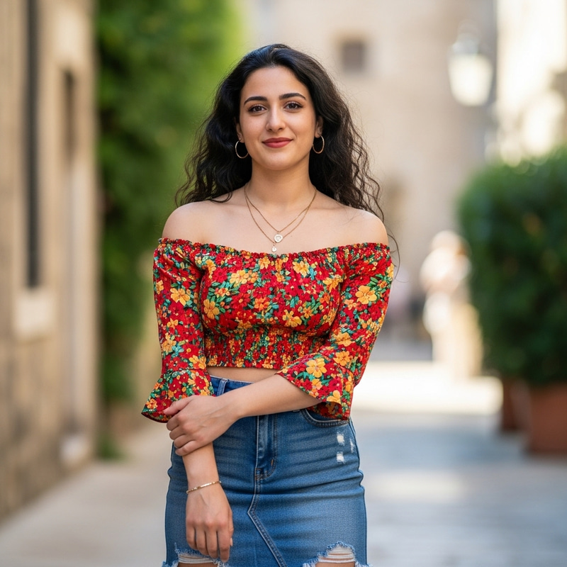 Gypsy Woman in Mini Skirt | Traditional Fashion Statement Gypsy Woman in Mini Skirt | Traditional Fashion Statement